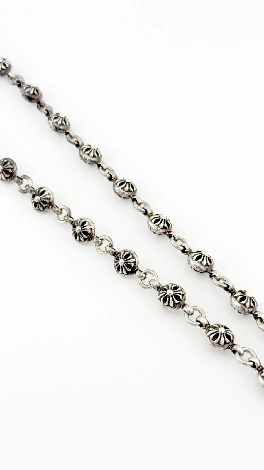 Chrome Hearts Filigree Cross Ball Necklace