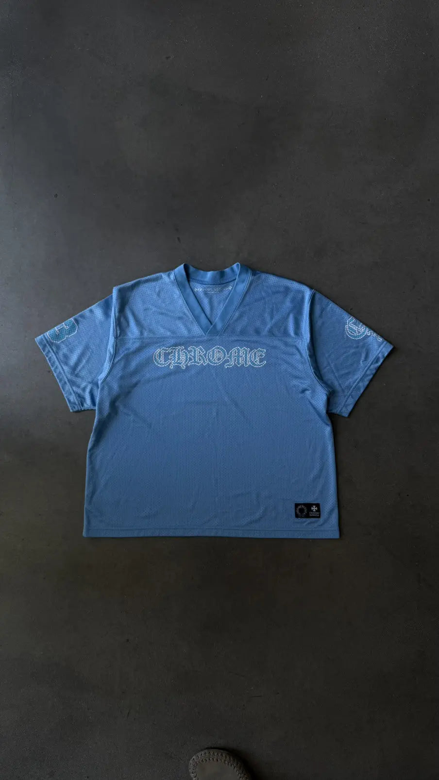 Chrome Hearts Baby Blue Mesh Jersey