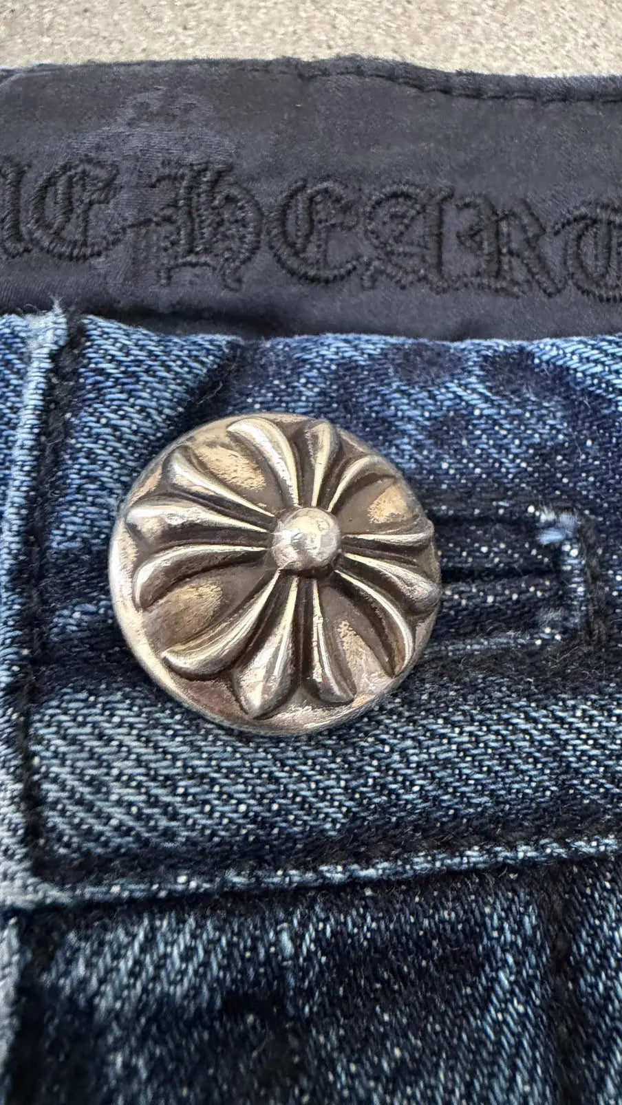 Chrome Hearts Turbo Diesel Cross Patch Carpenter Jeans