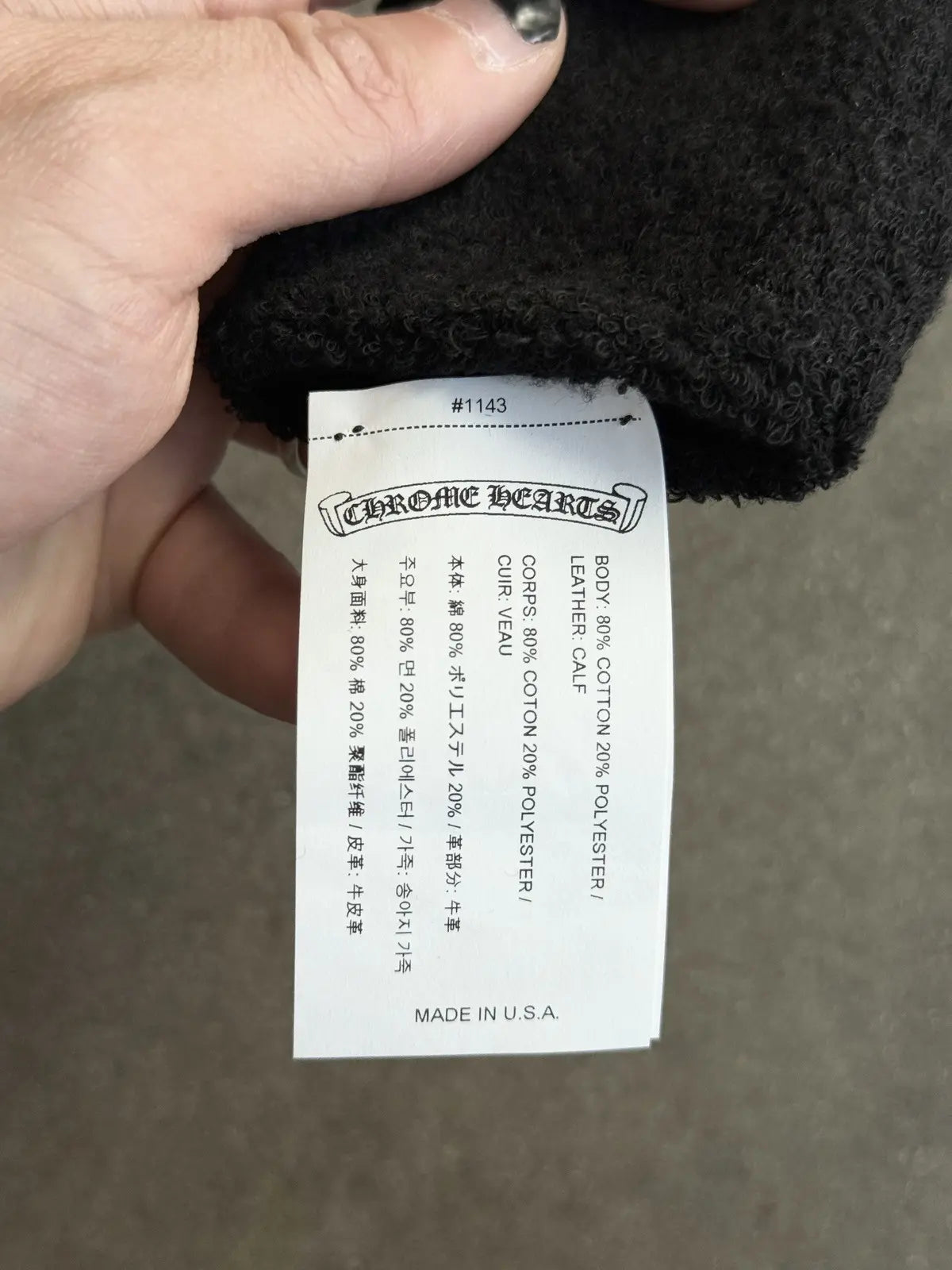 Chrome Hearts Sweatbands Wrist Band Zebra Patch