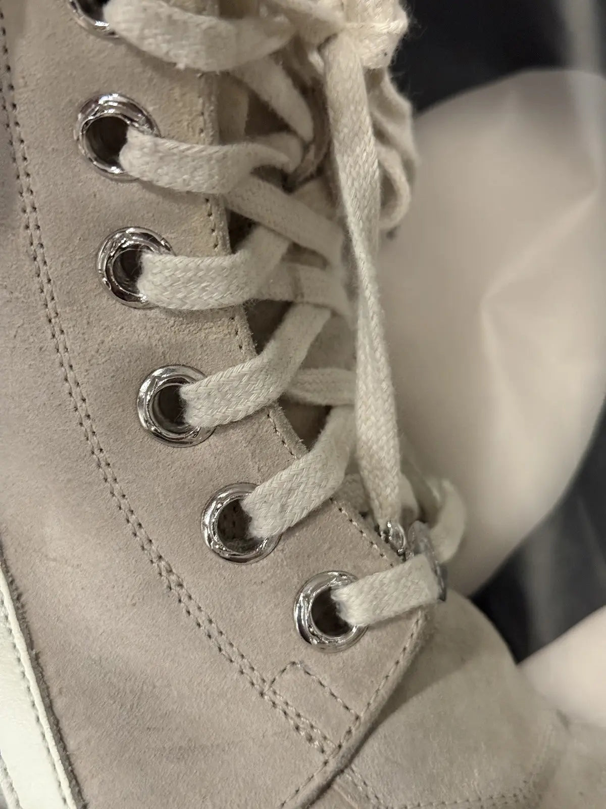 Chrome Hearts Rick Owens Geobasket Cream