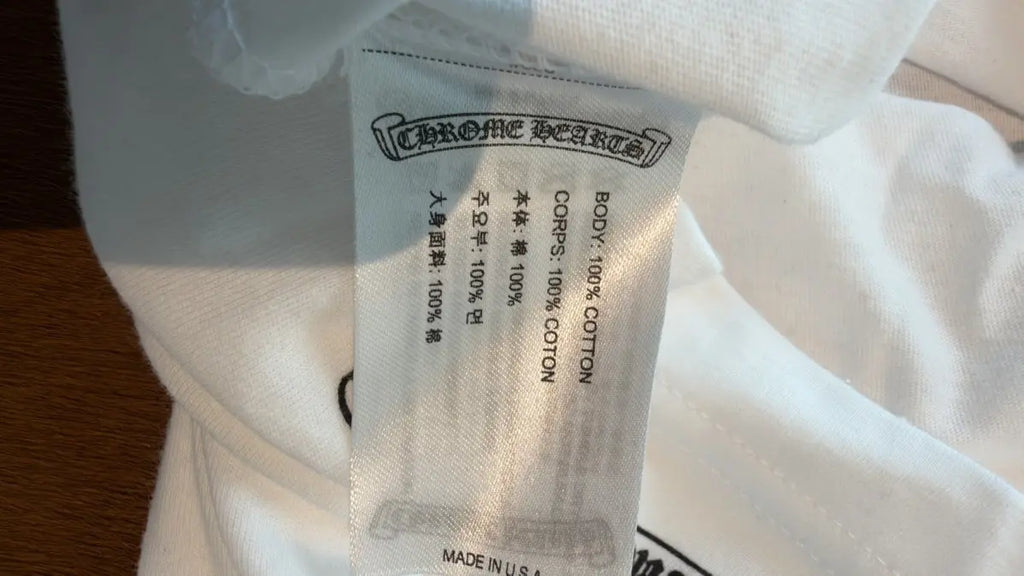 Chrome Hearts Script Logo USA Long Sleeve T-Shirt Size L Chrome Hearts