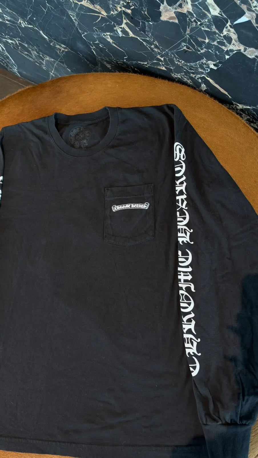 Chrome Hearts Scroll Logo Long-Sleeve T-Shirt Size L Chrome Hearts