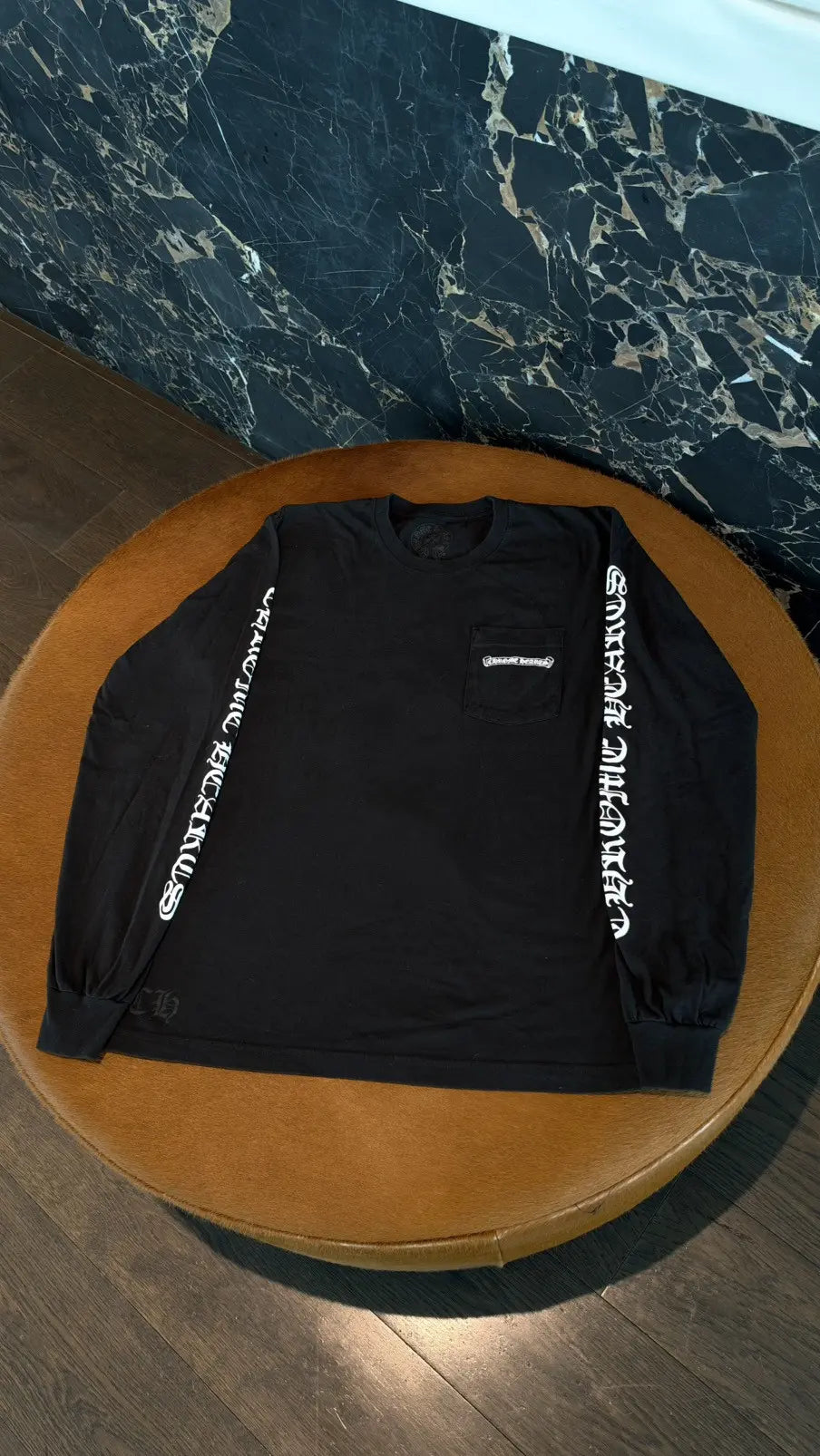 Chrome Hearts Scroll Logo Long-Sleeve T-Shirt Size L Chrome Hearts