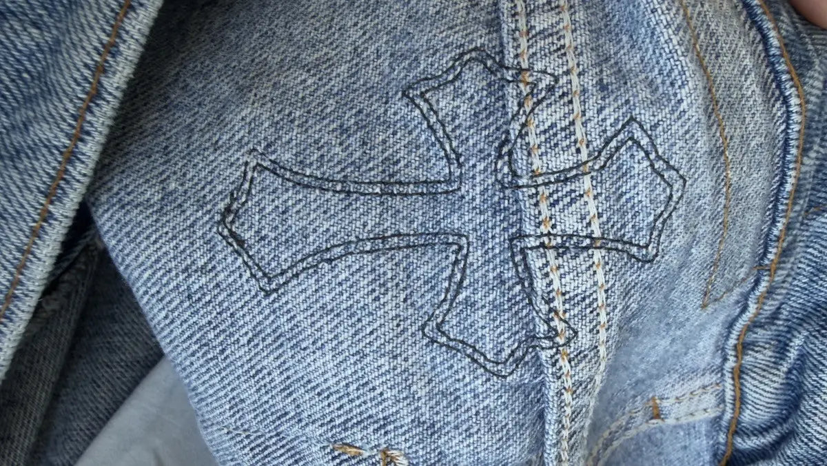Chrome Hearts x Levi's Cross Patch Denim Jeans Size 36 Chrome Hearts