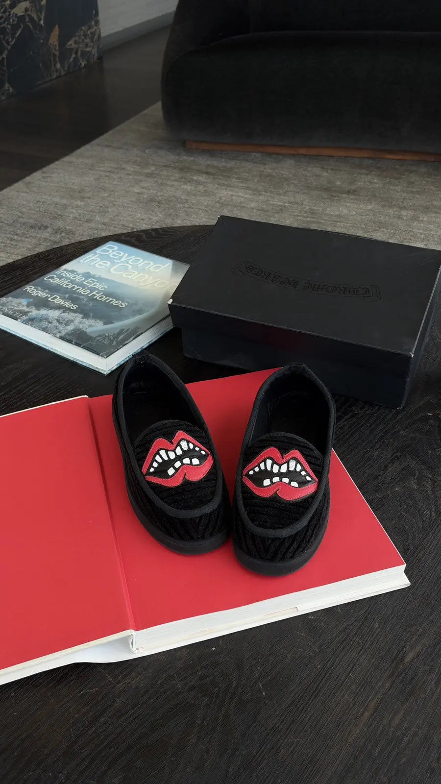 Chrome Hearts x Matty Boy Chomper Patch Slippers Size 41 Chrome Hearts
