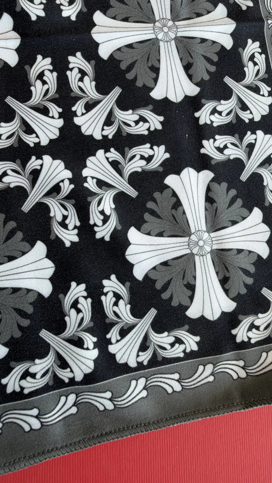 Chrome Hearts Cross Motif Silk Bandana Chrome Hearts