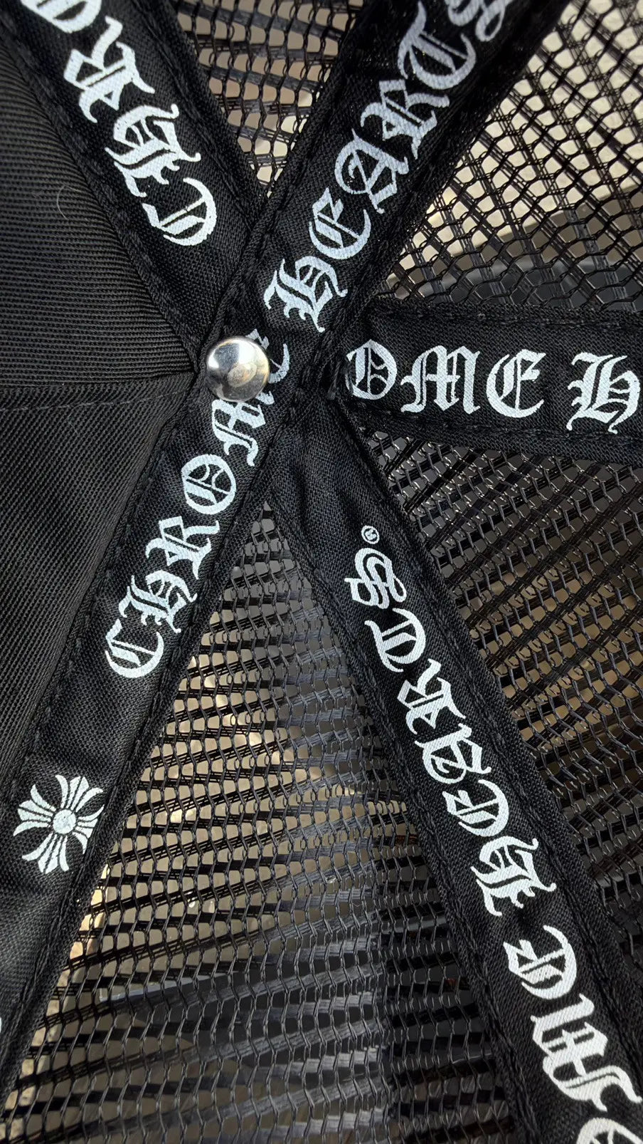 Chrome Hearts "FUCK" Leather Patch Trucker Hat Chrome Hearts