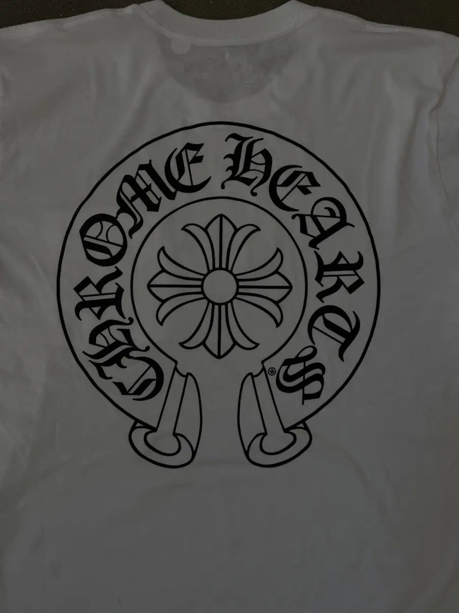 Chrome Hearts Horseshoe Logo Pocket T-Shirt White