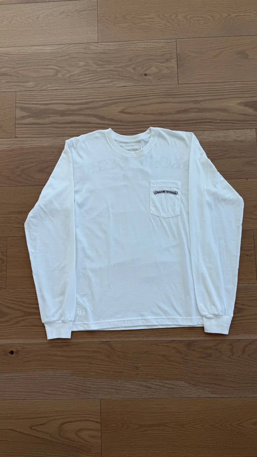 Chrome Hearts Scroll Logo Pocket Long-Sleeve Chrome Hearts