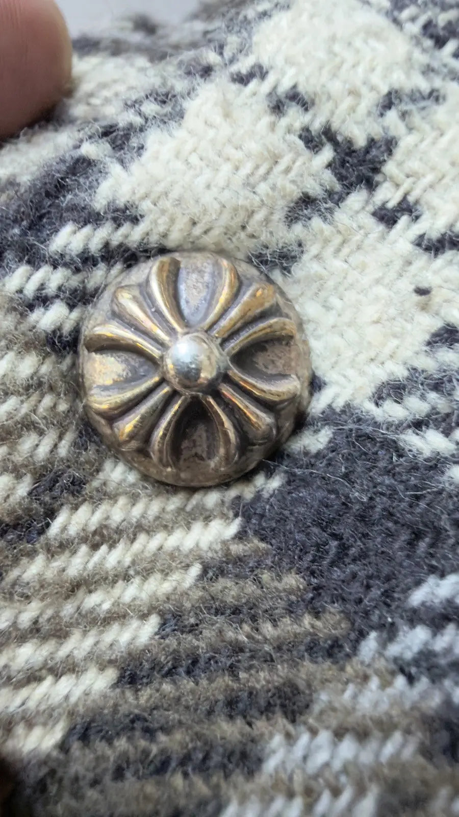 Chrome Hearts Work Dog Inner Fur Flannel Jacket