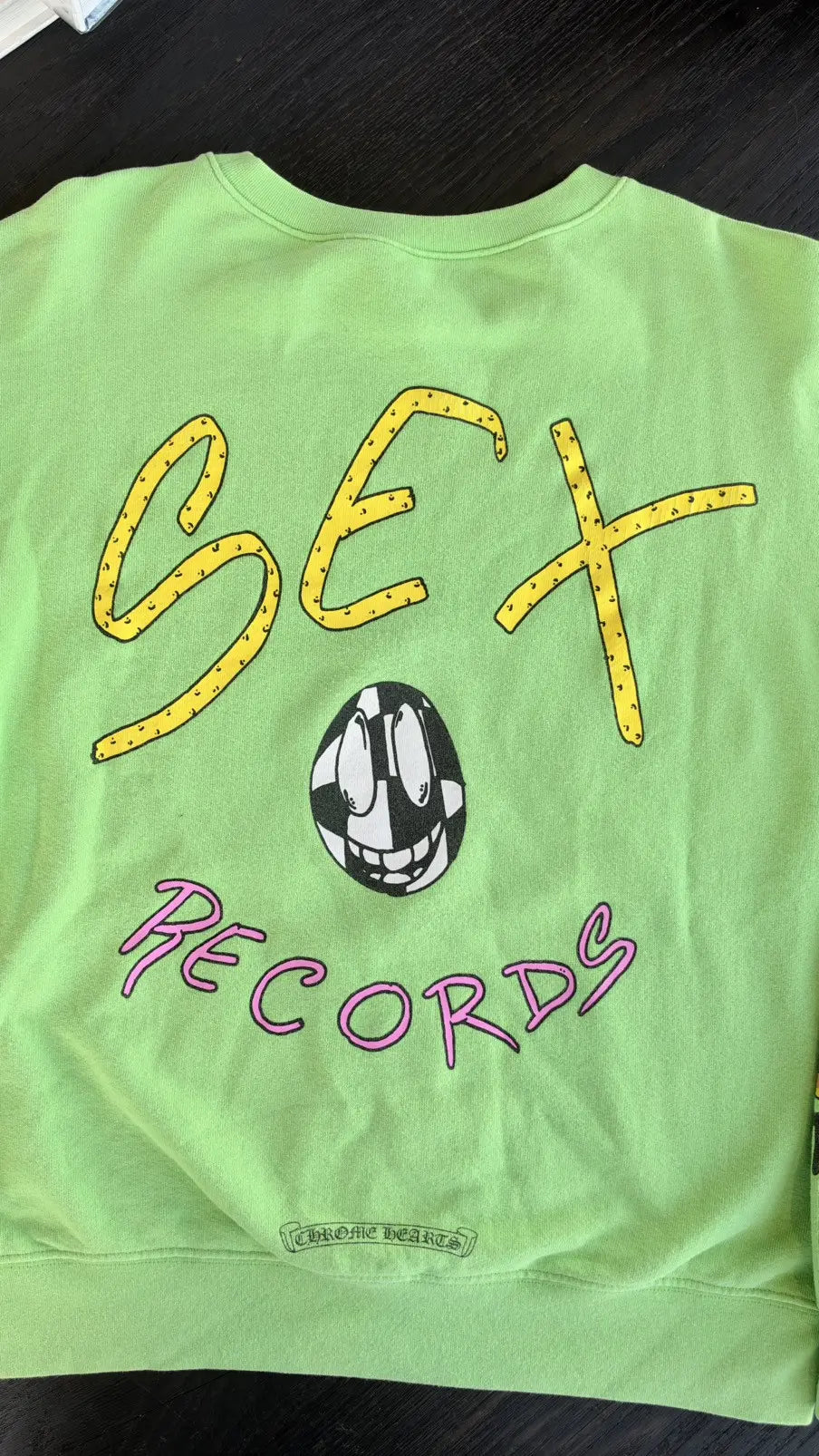 Chrome Hearts × Matty Boy "Sex Records" Crewneck Sweatshirt Size L Chrome Hearts