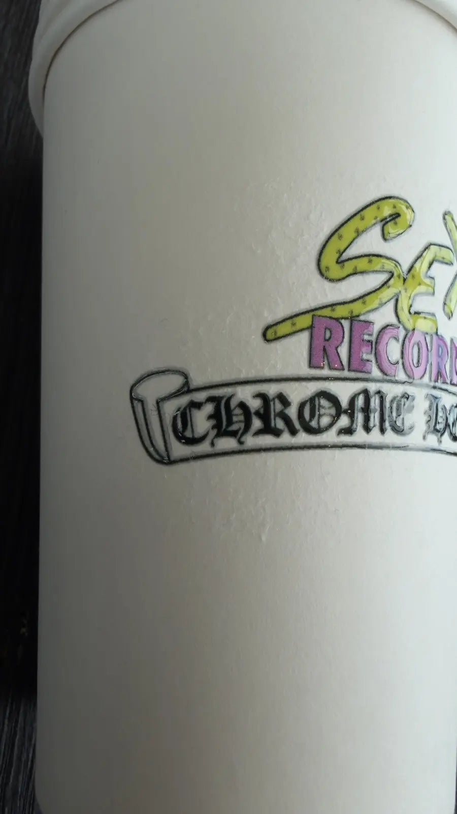 Chrome Hearts x Matty Boy "Sex Records" Styrofoam Cup Chrome Hearts