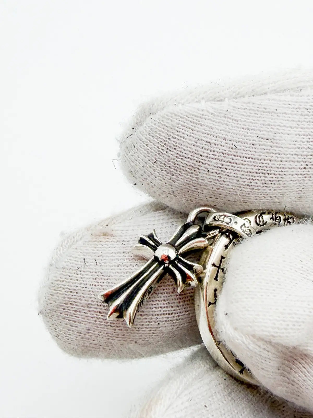 Chrome Hearts Cross Baby Fat Cocktail Ring