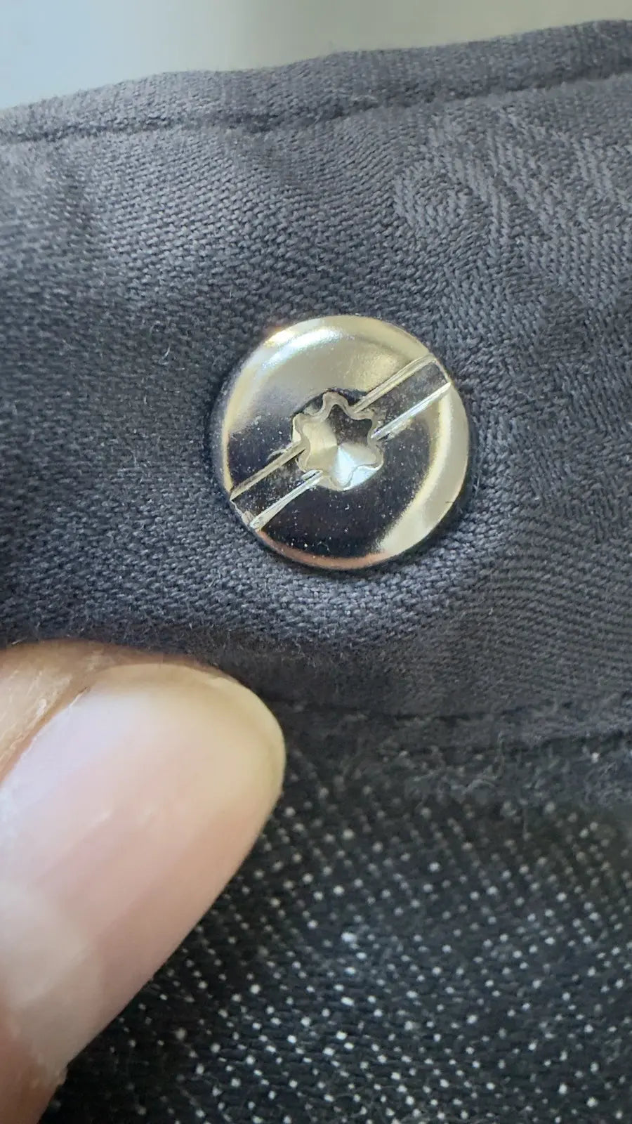 Chrome Hearts Grey & Black Star Patch Jeans