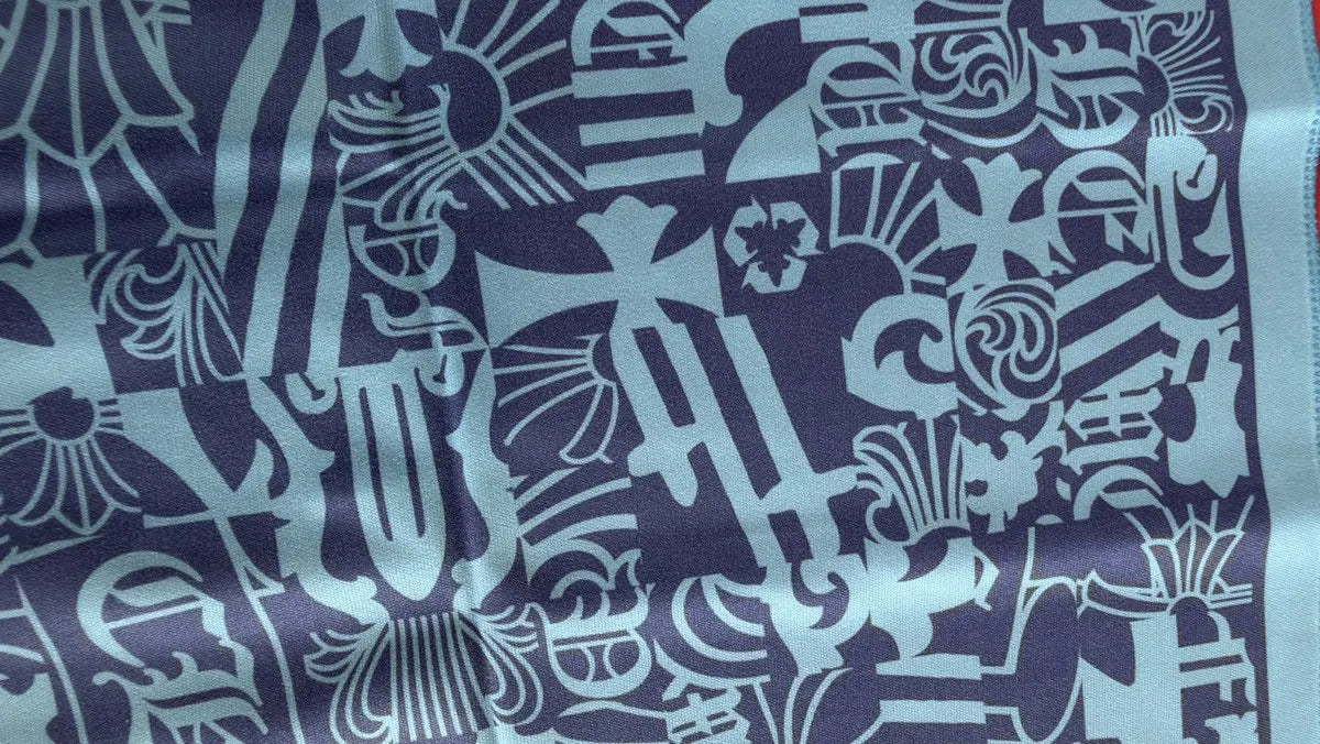 Chrome Hearts Cross Motif Silk Bandana Chrome Hearts
