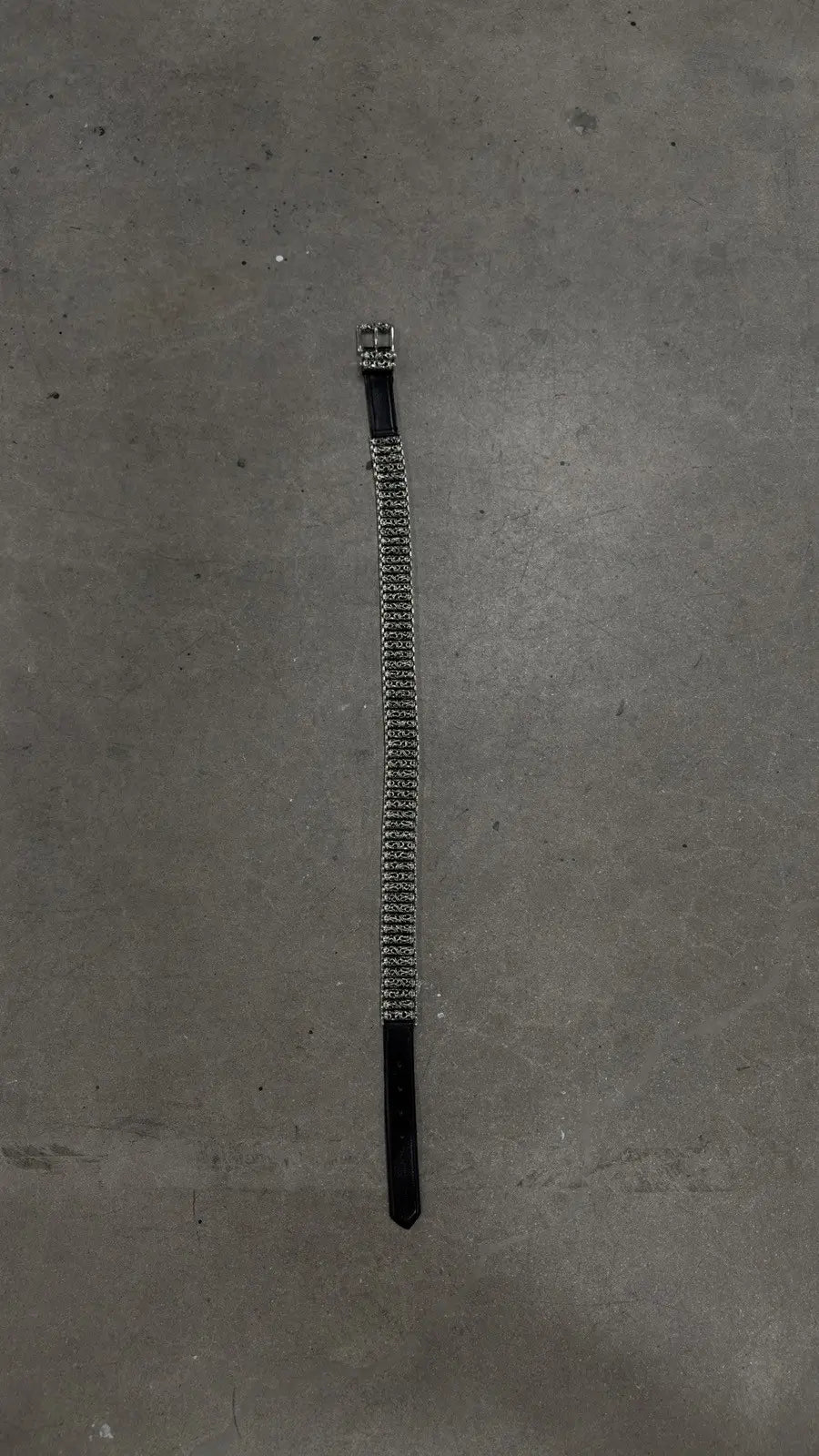 Chrome Hearts Black & Silver Full Celtic Roller Belt