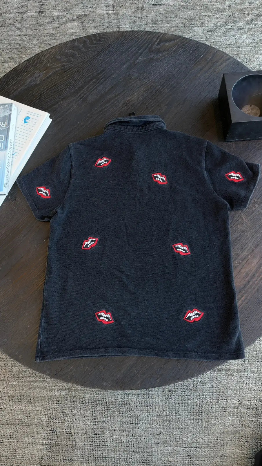 Chrome Hearts x Matty Boy "Chomper" Lips Polo Shirt Size L Chrome Hearts