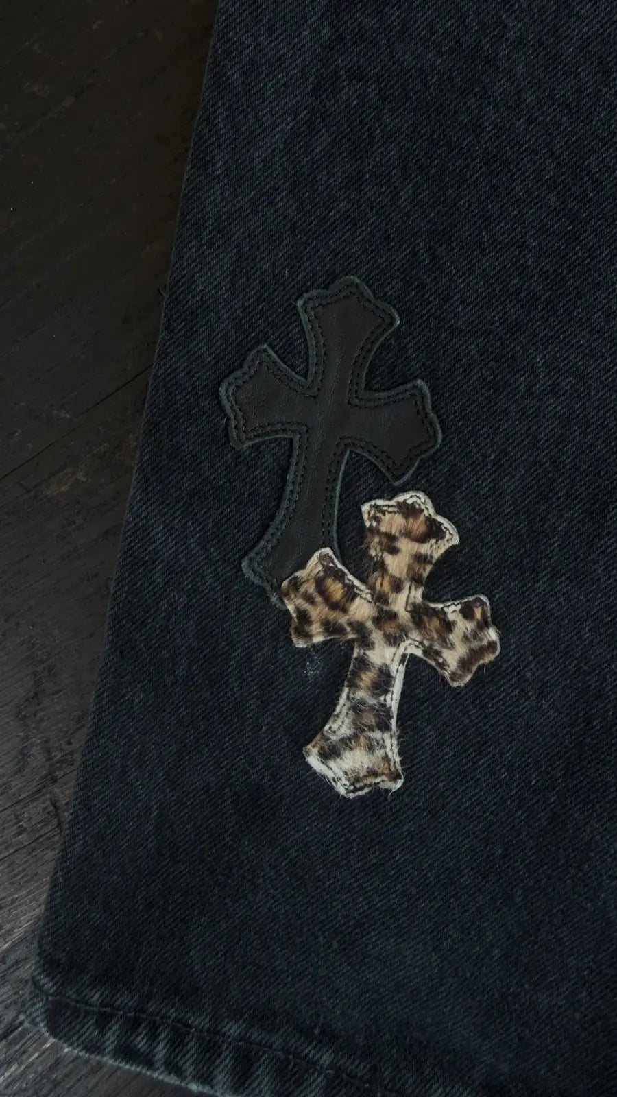 Chrome Hearts Vintage Levi's Cross Patch Denim Jeans Size 32 Chrome Hearts