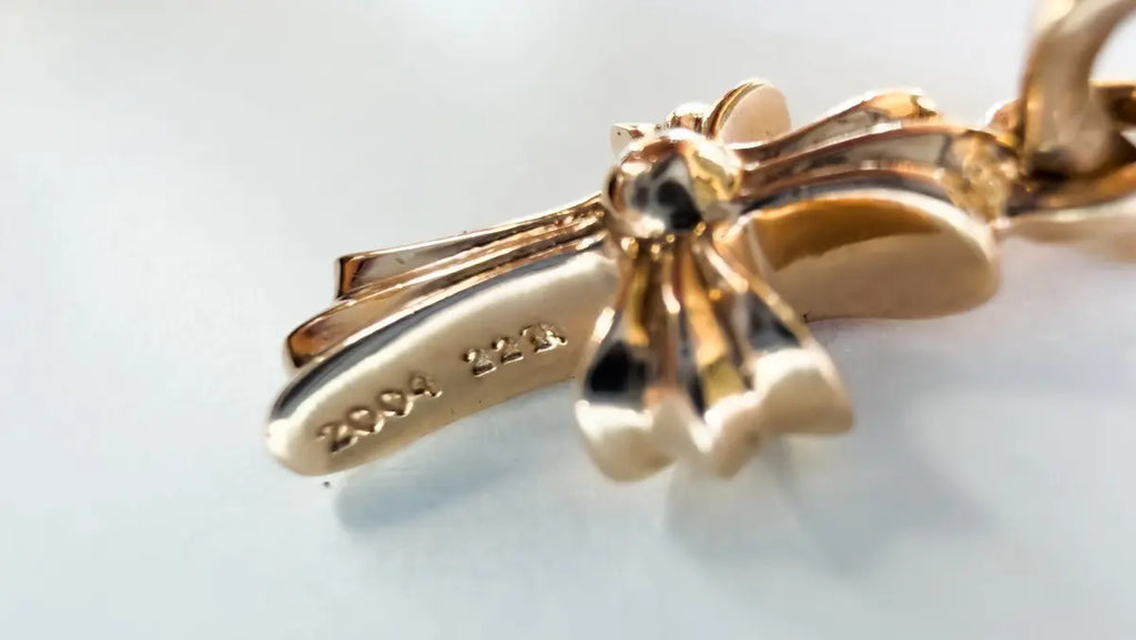 Chrome Hearts 22K Gold Baby Fat Cross Pendant Chrome Hearts