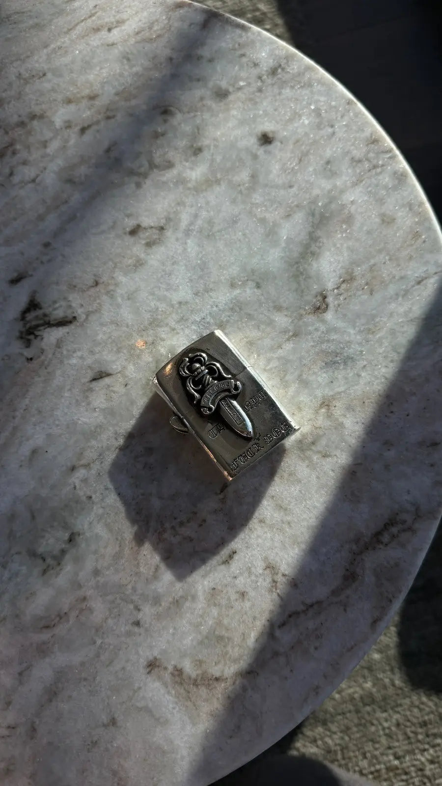 Chrome Hearts Dagger Zippo Lighter Chrome Hearts