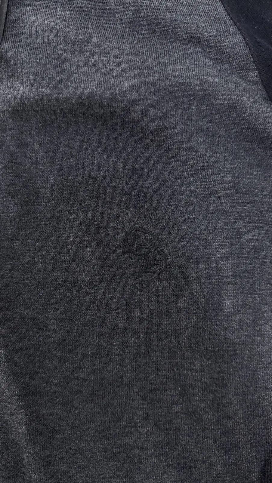 Chrome Hearts Cross Patch Silk Raglan Long Sleeve Tee