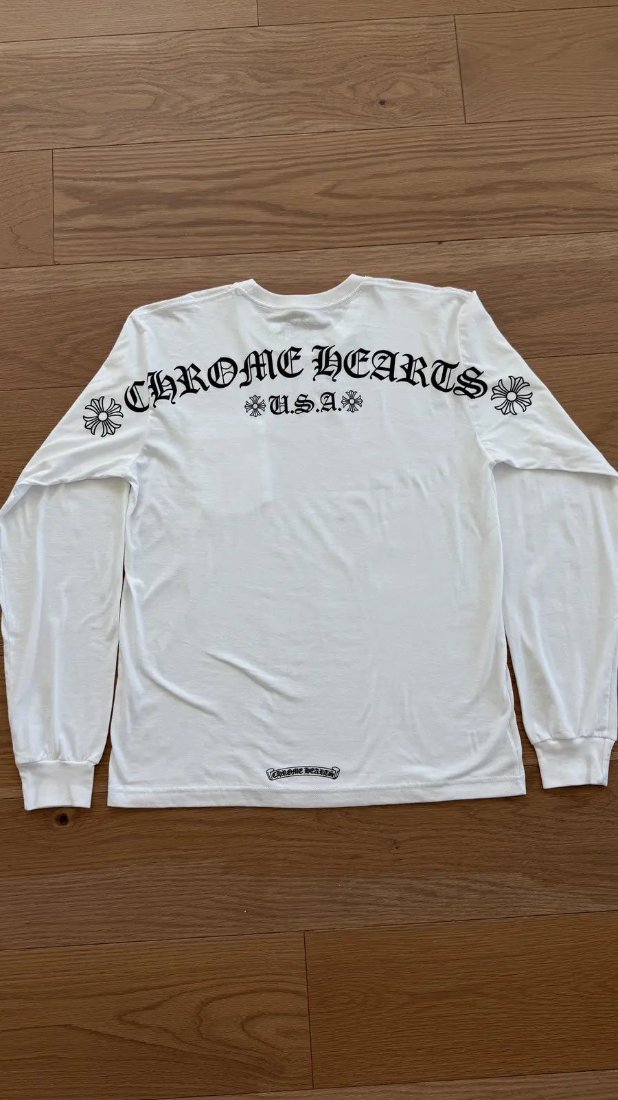 Chrome Hearts Scroll Logo Pocket Long-Sleeve Chrome Hearts