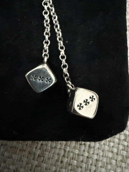 Chrome Hearts .925 Silver Dices Earring
