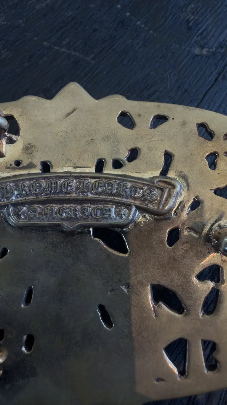 Chrome Hearts Cemetery Cross Belt Buckle Chrome Hearts