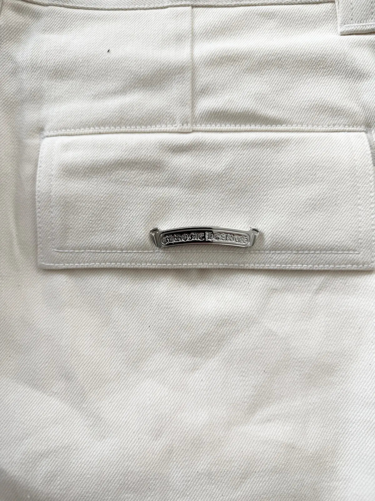 Chrome Hearts Wide Leg Pants with Leather Strap