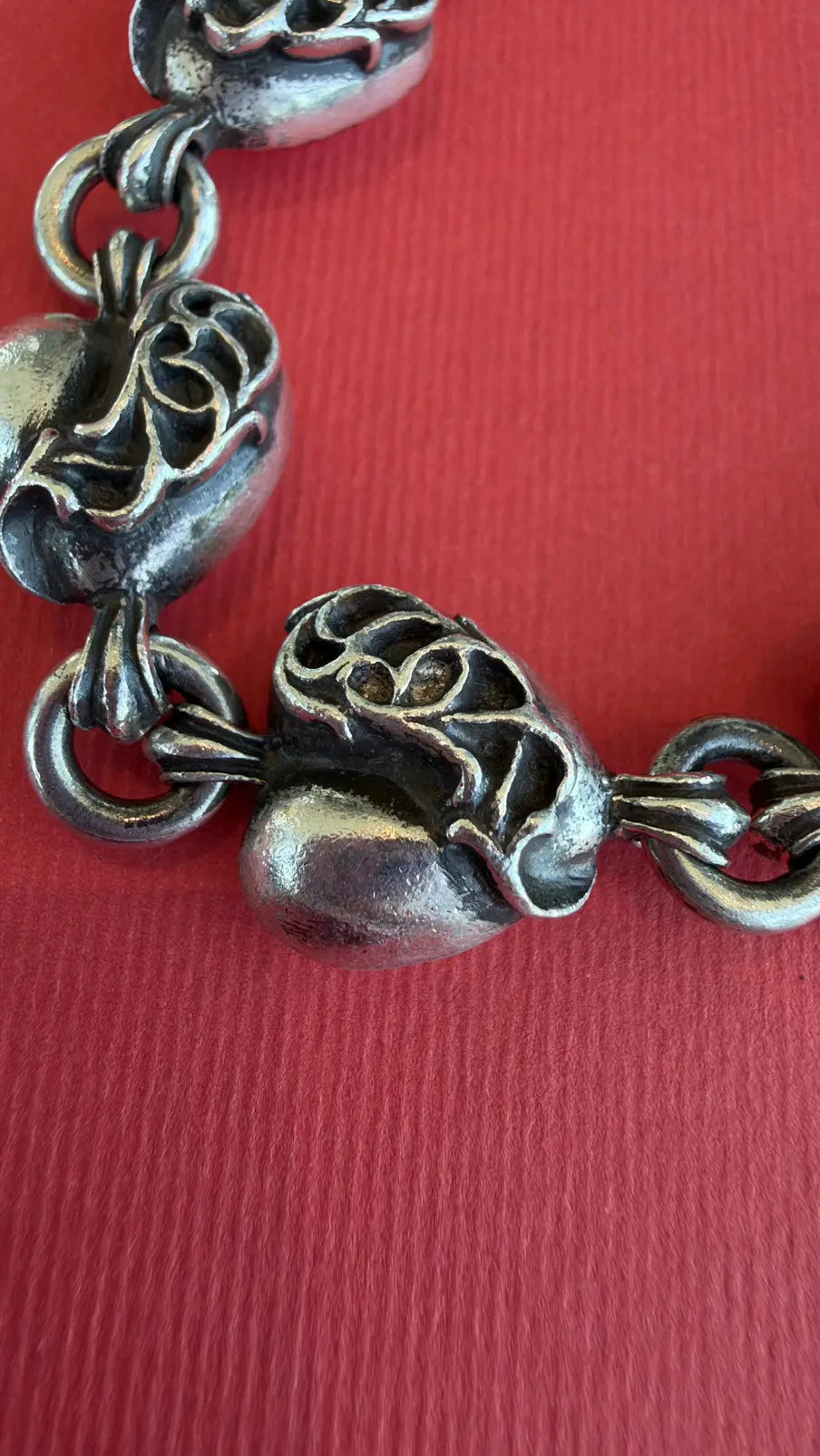 Chrome Hearts Vine Heart Wallet Chain Chrome Hearts