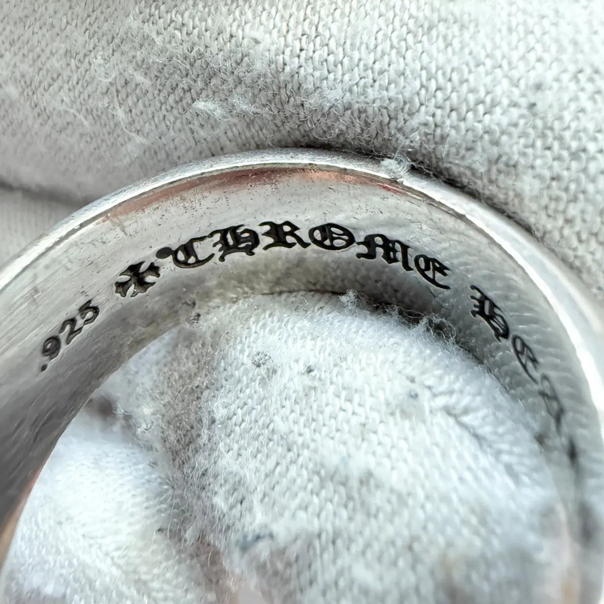 Chrome Hearts CH Plus 10mm Round Ring Size 11