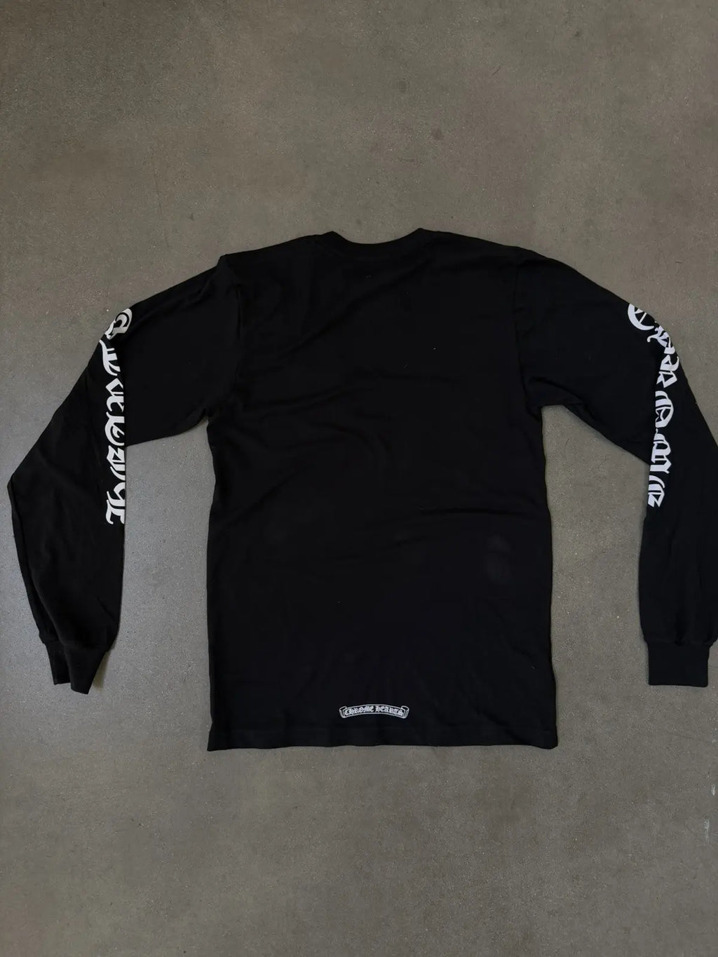 Chrome Hearts Script Neck Logo Long Sleeve T-Shirt