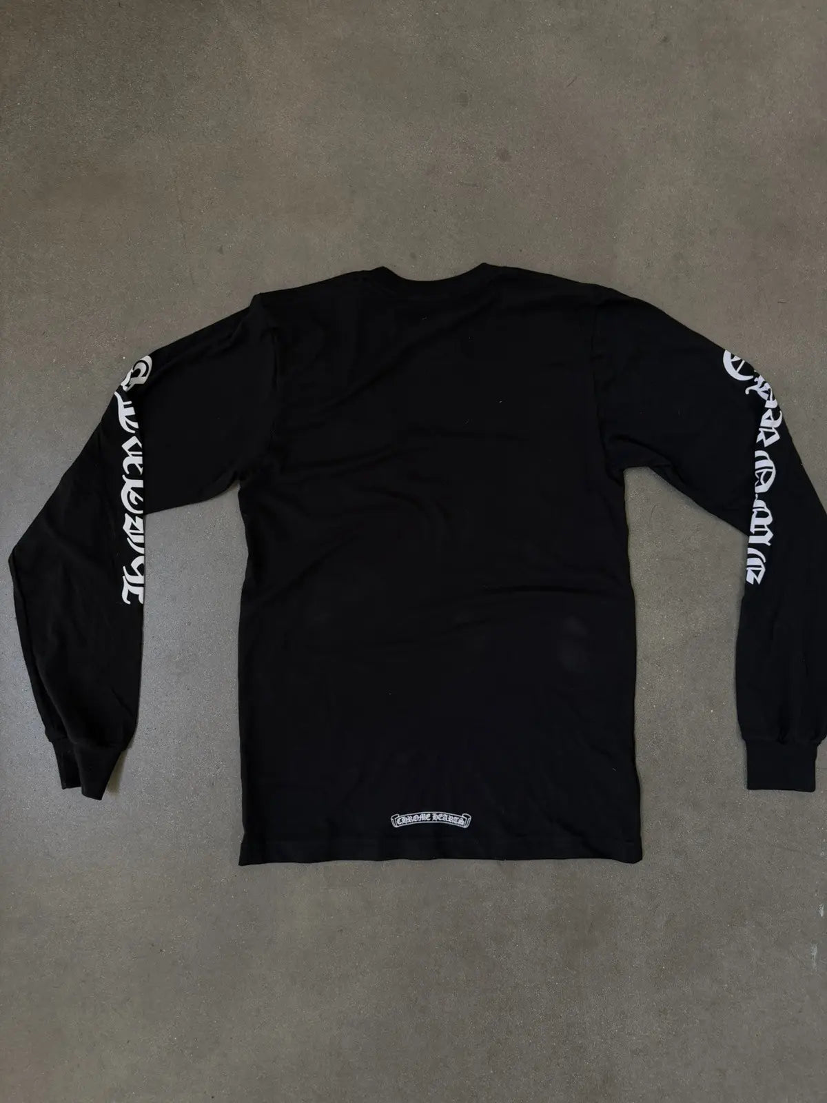 Chrome Hearts Script Neck Logo Long Sleeve T-Shirt