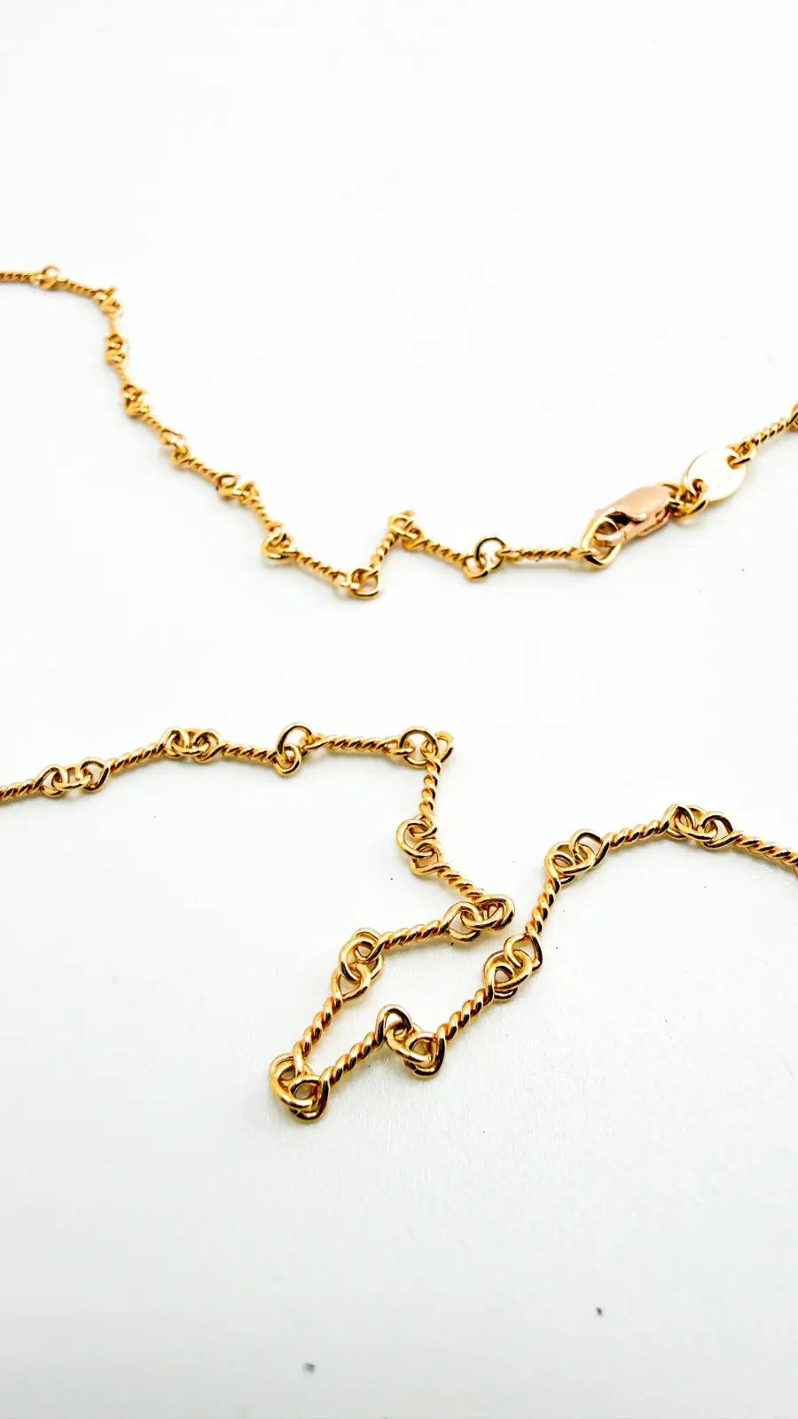 Chrome Hearts 22K Yellow Gold Twist Chain Necklace Chrome Hearts