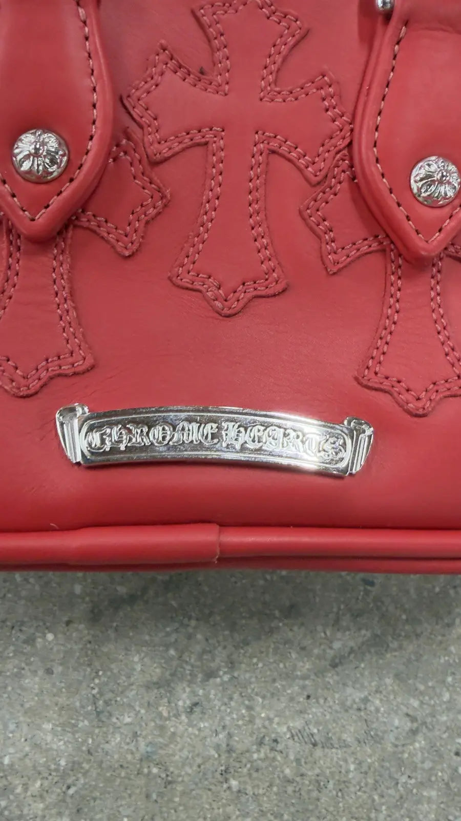 Chrome Hearts Mini Cross Patch Bowling Bag
