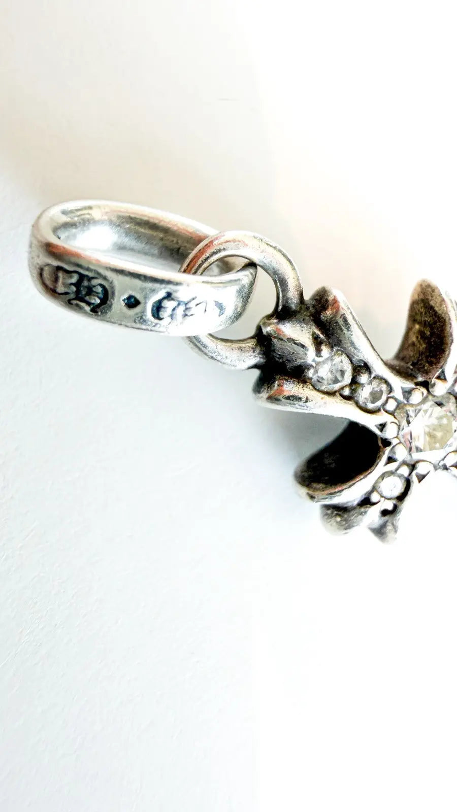 Chrome Hearts Baby Fat Pave Diamond Cross Pendant Chrome Hearts