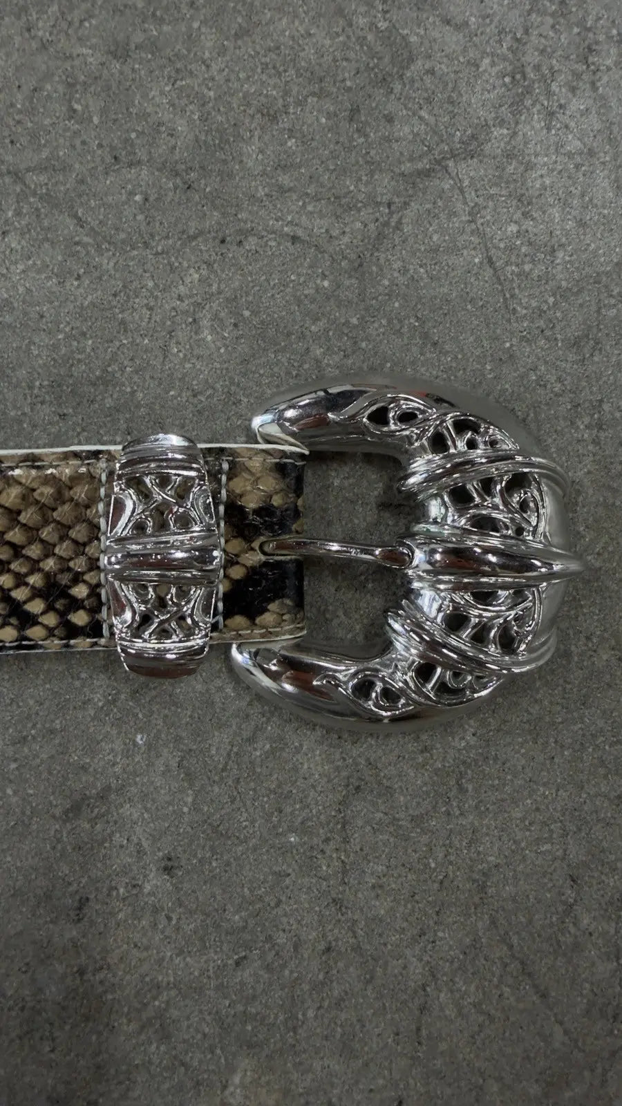 Chrome Hearts Python Talon Claw 3 Pieces Belt