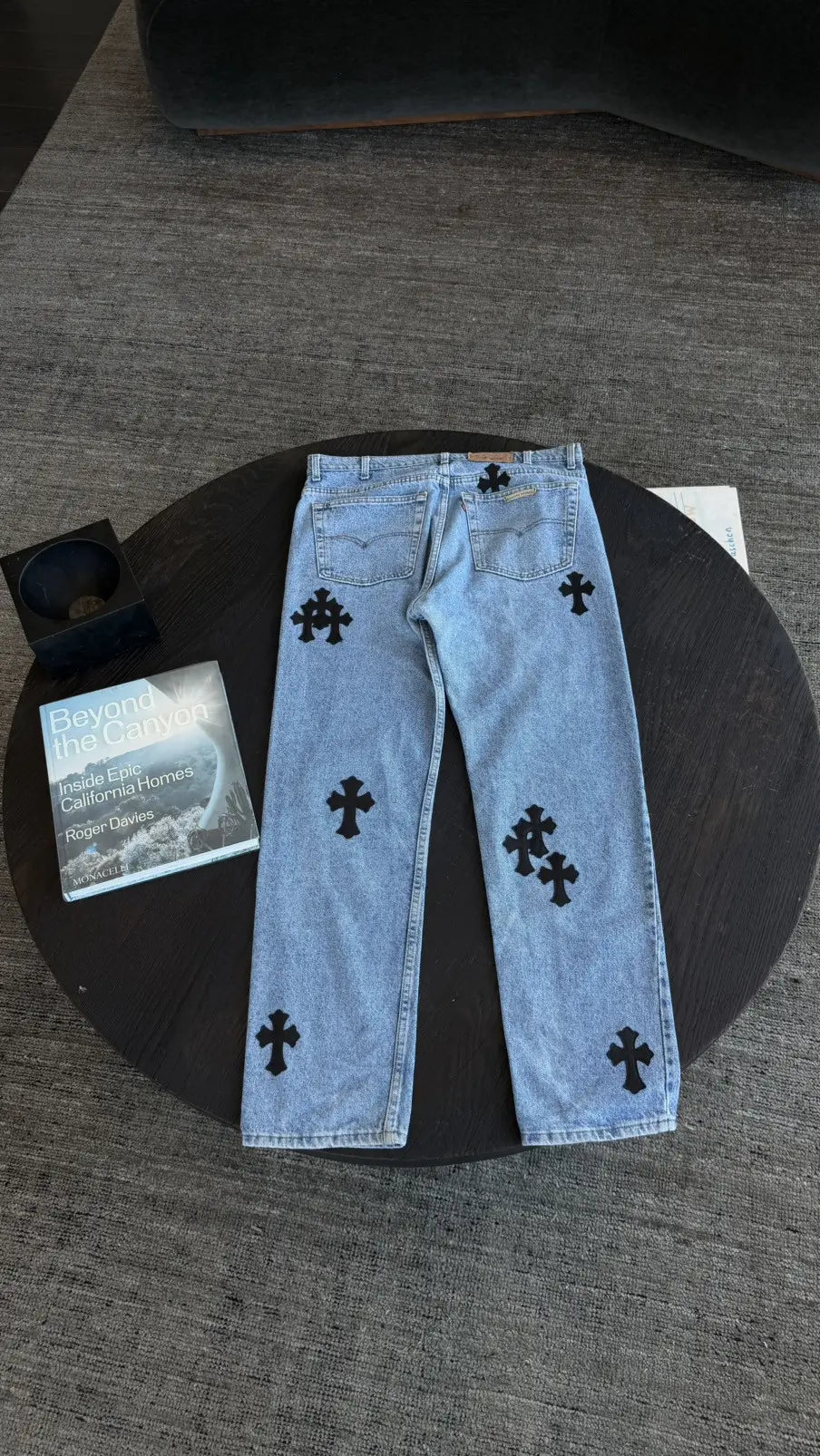 Chrome Hearts x Levi's Cross Patch Denim Jeans Size 36 Chrome Hearts