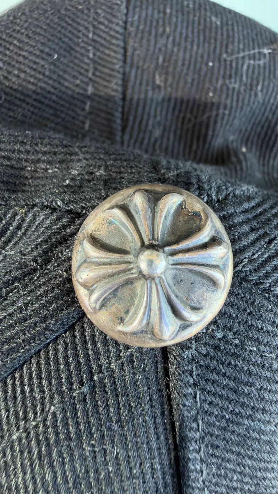 Chrome Hearts Embroidered Scroll Baseball Hat Chrome Hearts